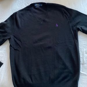 POLO RALPH LAUREN black Cotton L